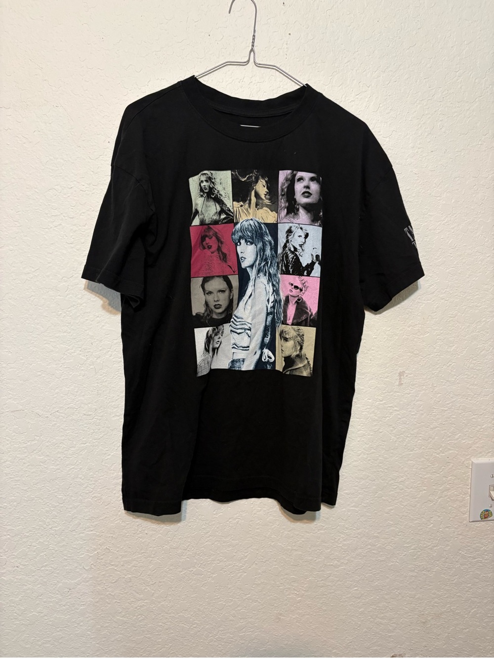 Taylor Swift The Eras Tour Black Short-Sleeve Tee double sided